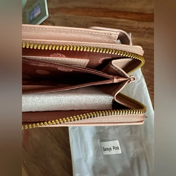 Selena The Label crossbody bag pink phone pocket money/change credit card pocket - Picture 13 of 16